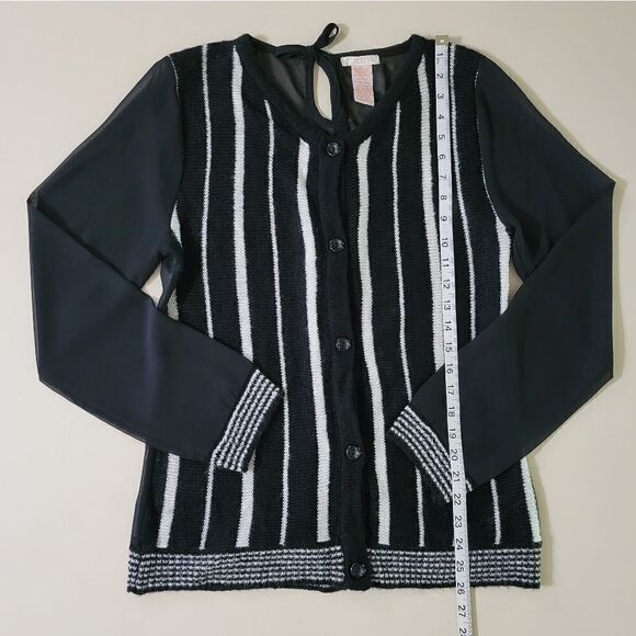 Tulle Anthropologie Women's Knit and Sheer Cardigan - Picture 4 of 10